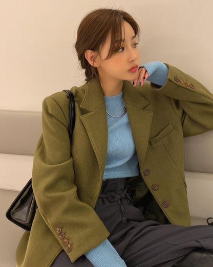 EdgeAura Woolen Suit Jacket