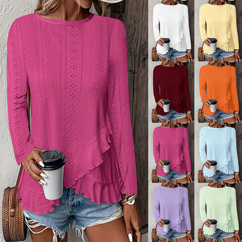 BreezeLace Ruffle Blouse