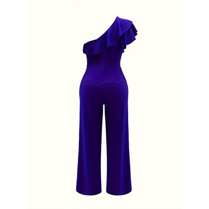 BreezeBelle One-Shoulder Jumpsuit