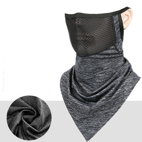 Summer Ice Silk Sunscreen Riding Mask Men Outdoor