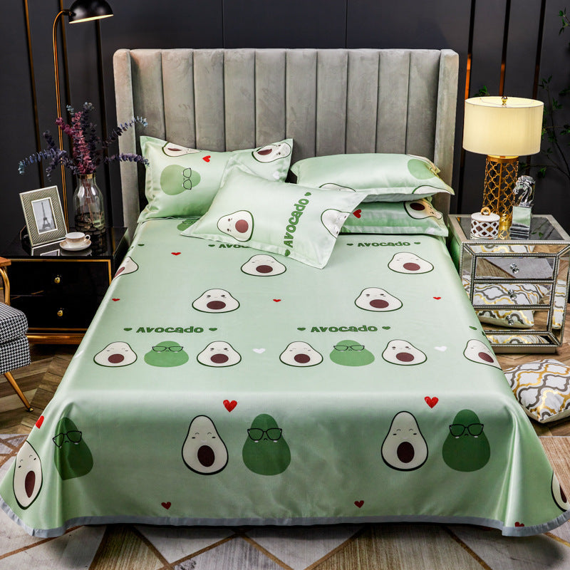 Machine Washable Three-piece Ice Silk Mat