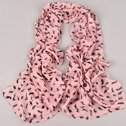 New Ladies Animal Chiffon Printed Silk Scarf