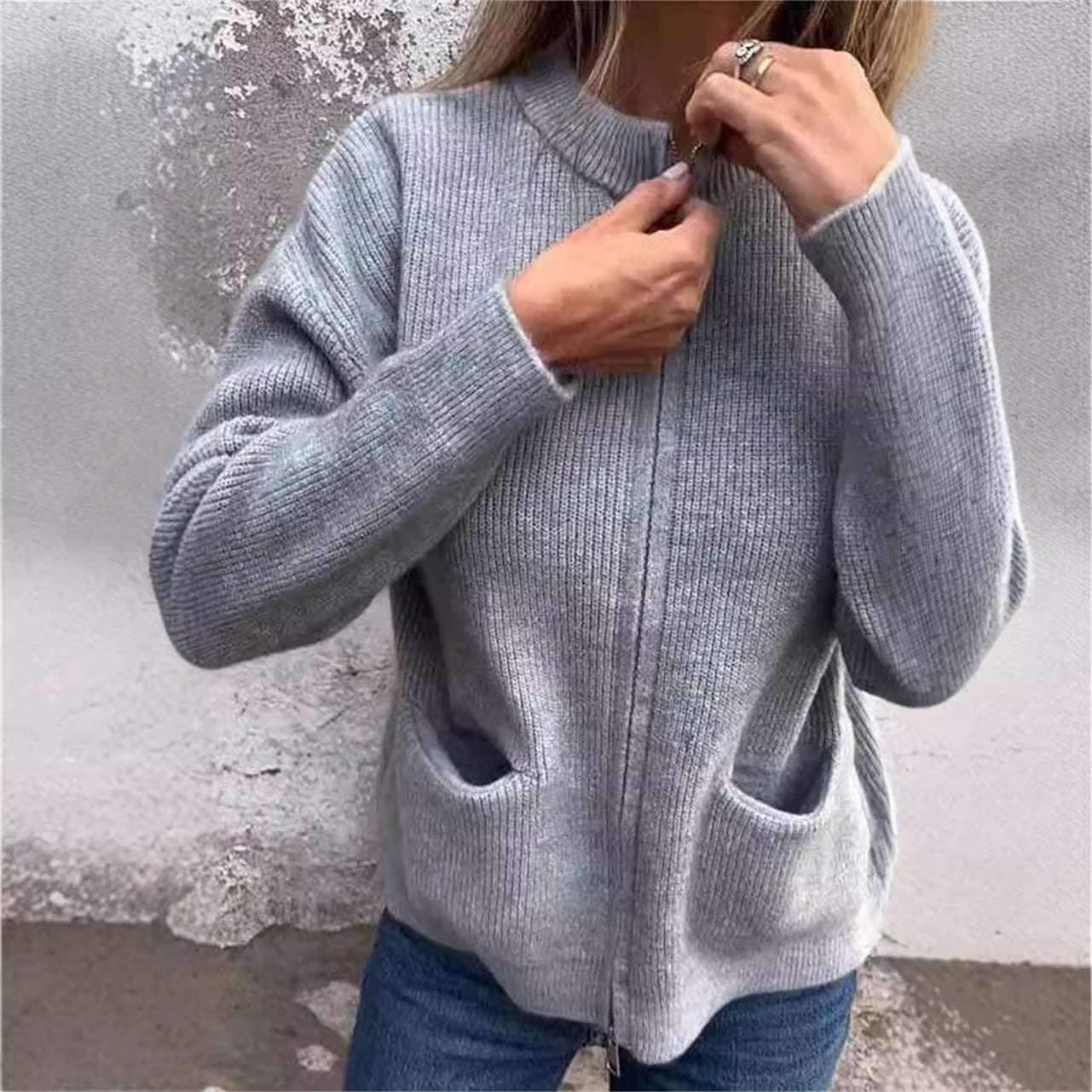 UrbanEase Pocket Drape Cardigan