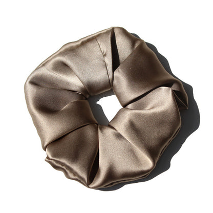 Silk Large Intestine Circle Head Flower Silk Hair Rope Satin