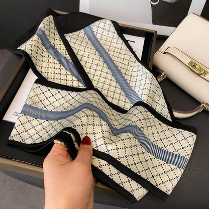 Ink Painting Boxer Small Silk Scarf Fashion Decoration