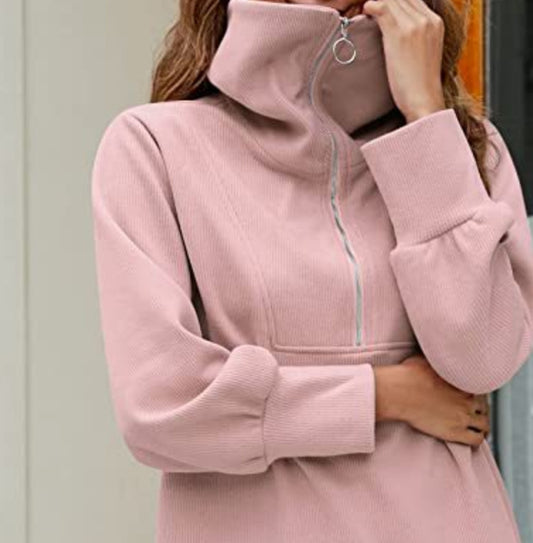 ZipEase Drop-Shoulder Hoodie