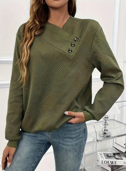 ÉlanCurve Asymmetrical Sweatshirt
