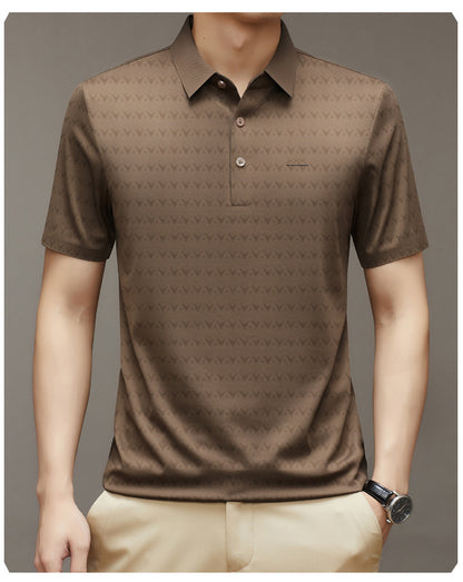 Men's Summer Ice Silk Short Sleeve T-shirt