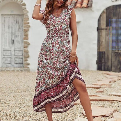 Saffron Drift Flounce Dress