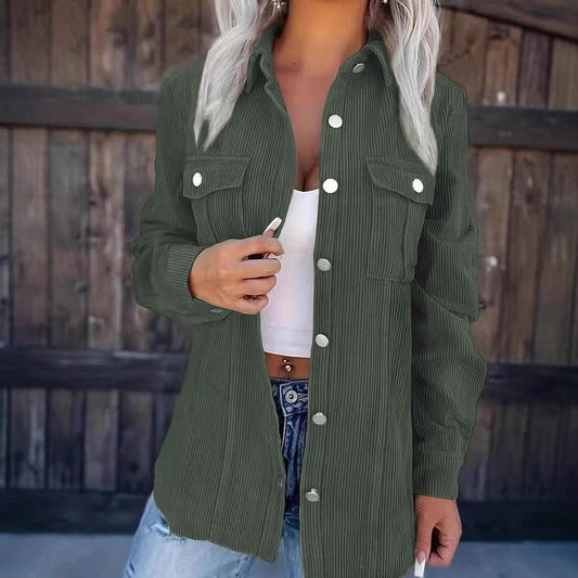 CordyLuxe Lapel Cardigan Coat