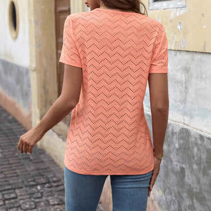 EuraBreeze Pleated Button Top