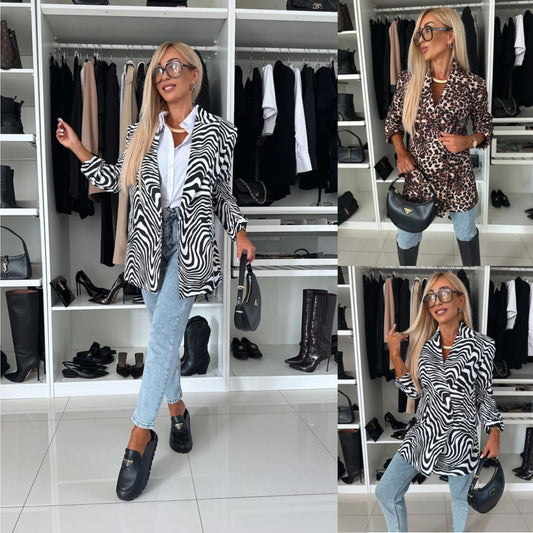 WildElegance Zebra Suit Coat