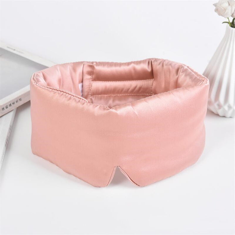 Silk Sleeping Eye Mask Velcro Double-sided Silk