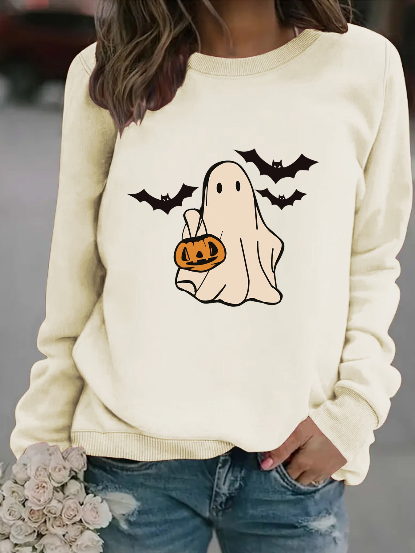 SpookyCharm Ghost Pullover