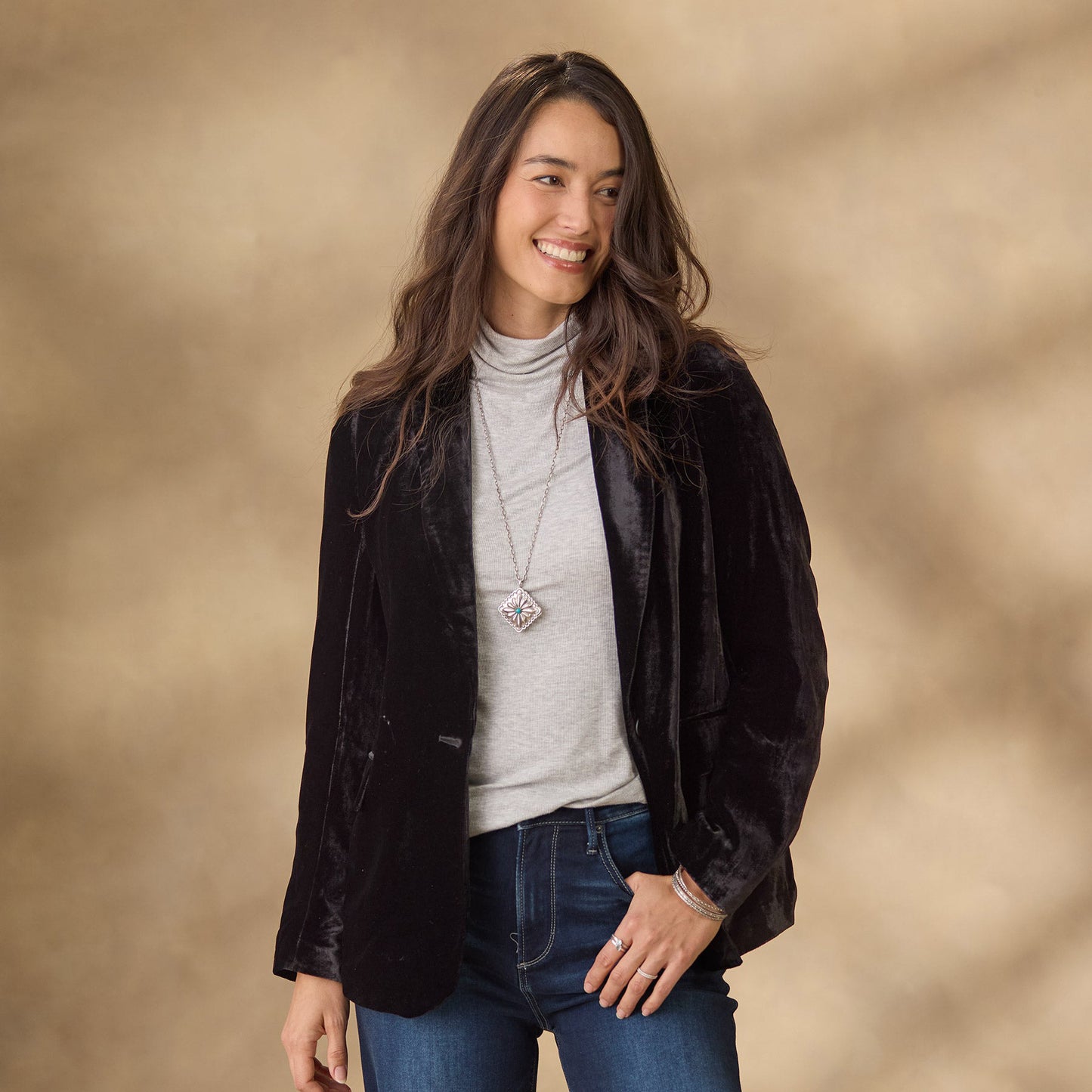 Aurelia Velvet Suit Jacket