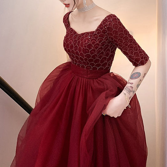 Merlot Reverie Gown