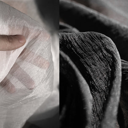 Pleated Three-dimensional Texture Silk Yarn Fabric