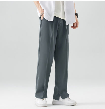 Men's Ice Silk Cool Casual Draping Suit Pants