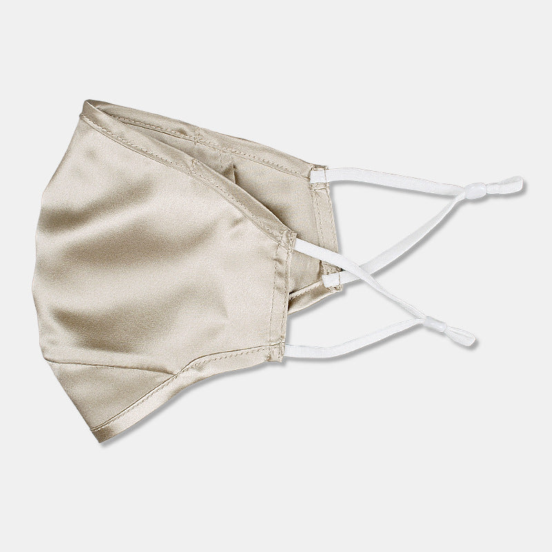 Three-layer artificial silk mask with filter PM2.5