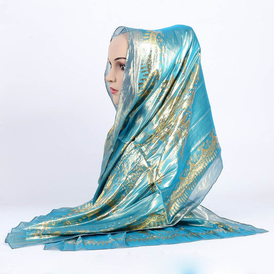 National style turban silk long scarf