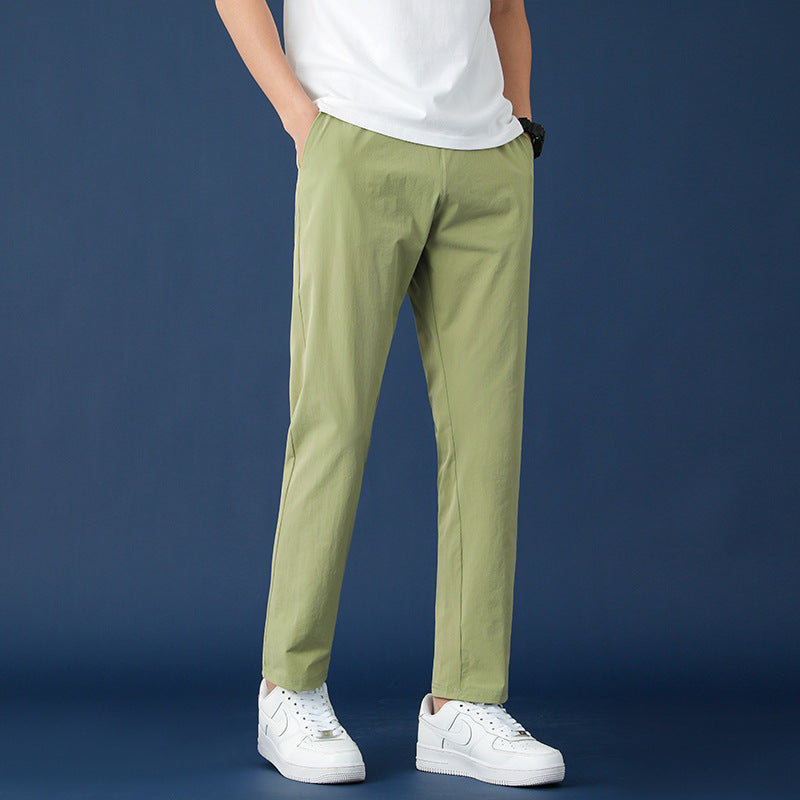 Ice Silk Pants Men's Thin Casual Sports Pants
