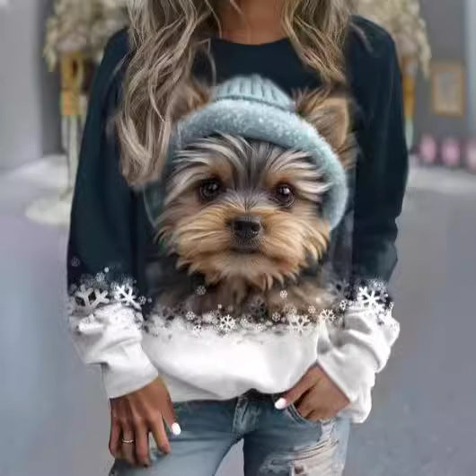 SpringWhimsy 3D Animal Print Sweater