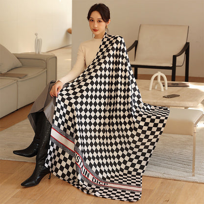 Ladies Fashion Korean Style Silk Printing