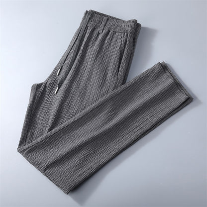 Stretch Waffle Ice Silk Ice Silk Casual Pants