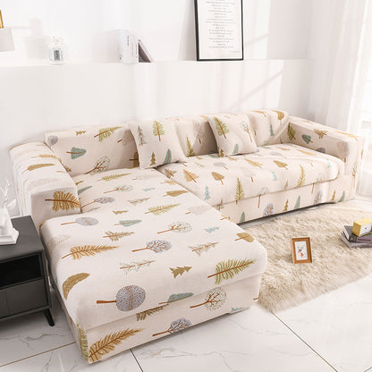 Printed all-inclusive milk silk sofa cover