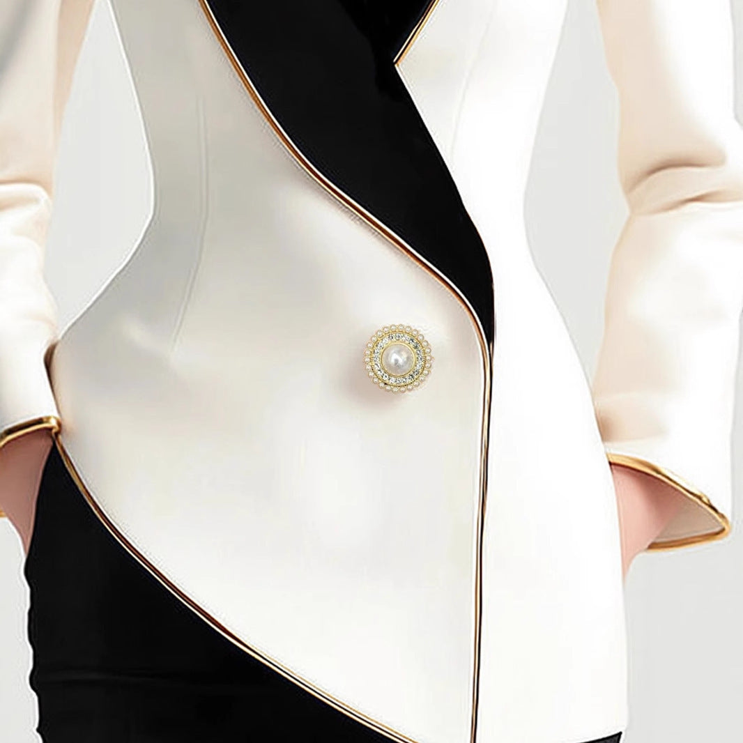 Aurielle Pearl Edge Coat