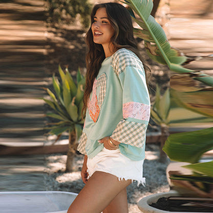 AutumnMuse Printed Sweatshirt