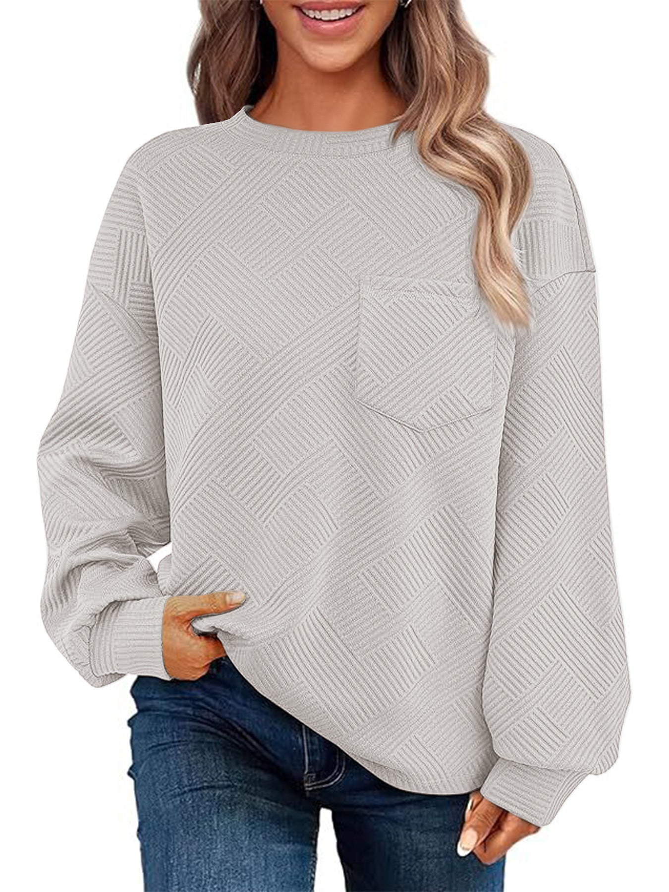 JacquardEase Knit Pocket Pullover