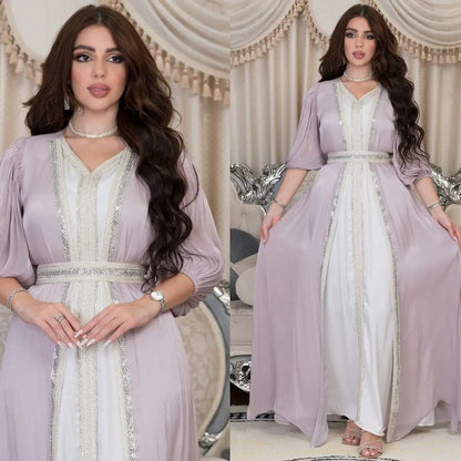Women's Bright Silk Satin Dress