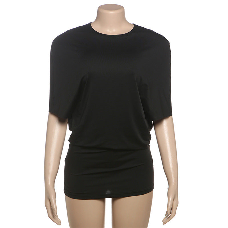 Luna Noir Backless Sheath Dress
