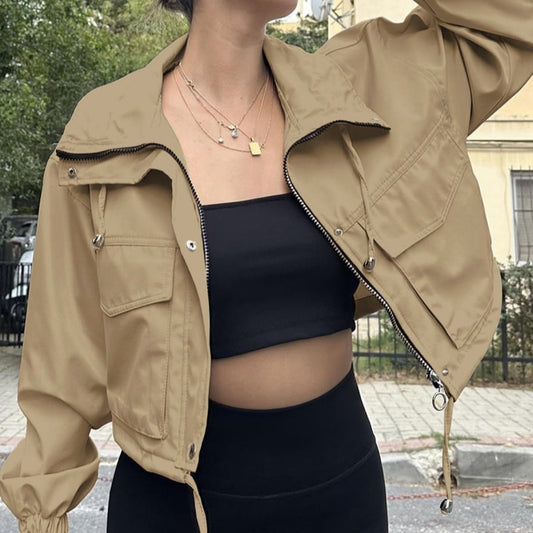 MetroMist Zip Trench Jacket