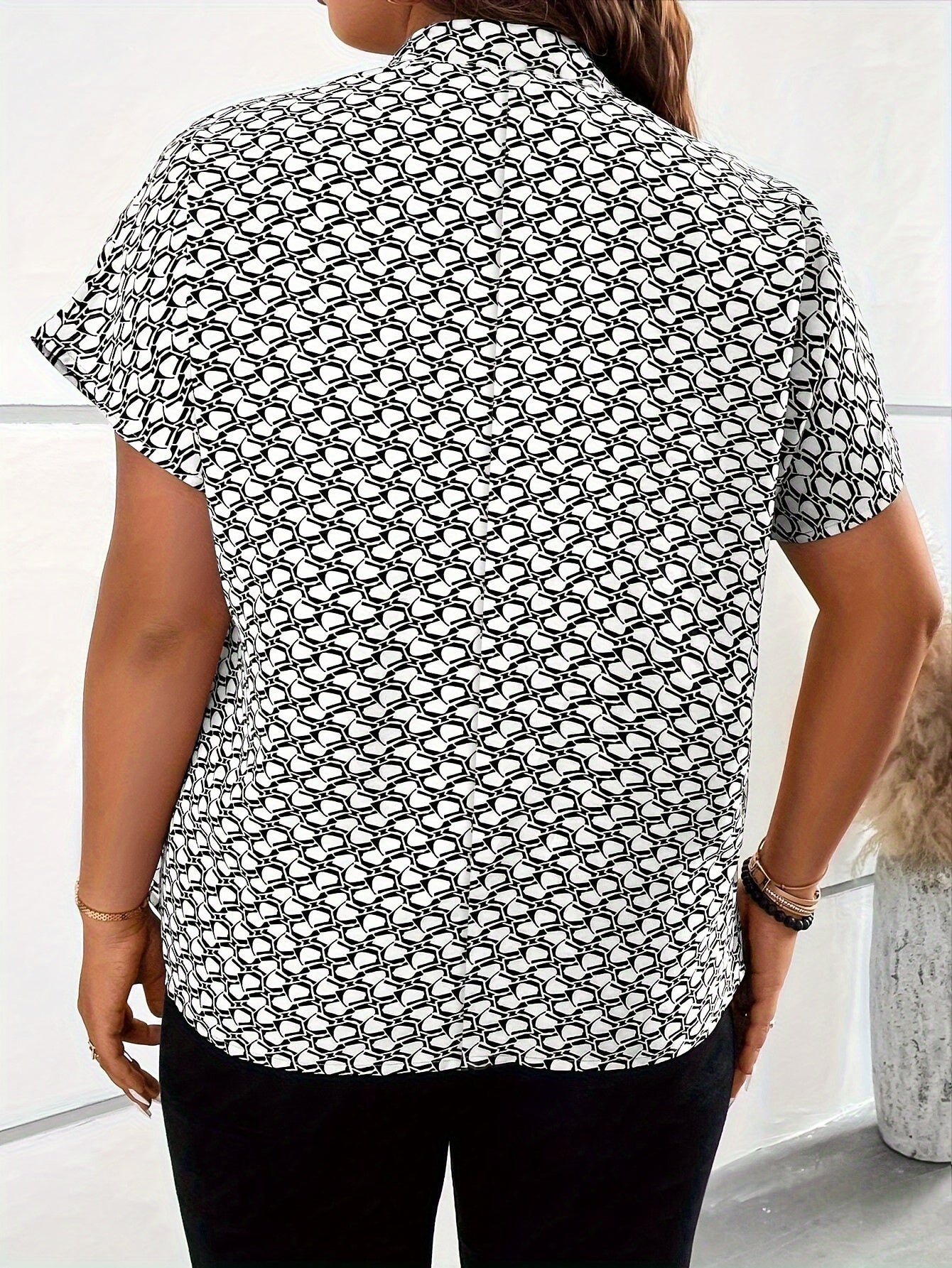 GeoFlair Plus Diamond Blouse