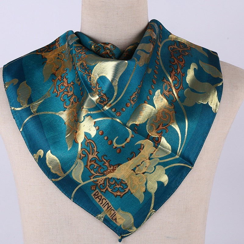 Arab women's silk scarf cover printed jacquard scarf