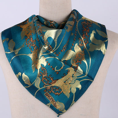 Arab women's silk scarf cover printed jacquard scarf