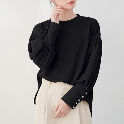 Luméra™ PearlGrace Lantern Sweater