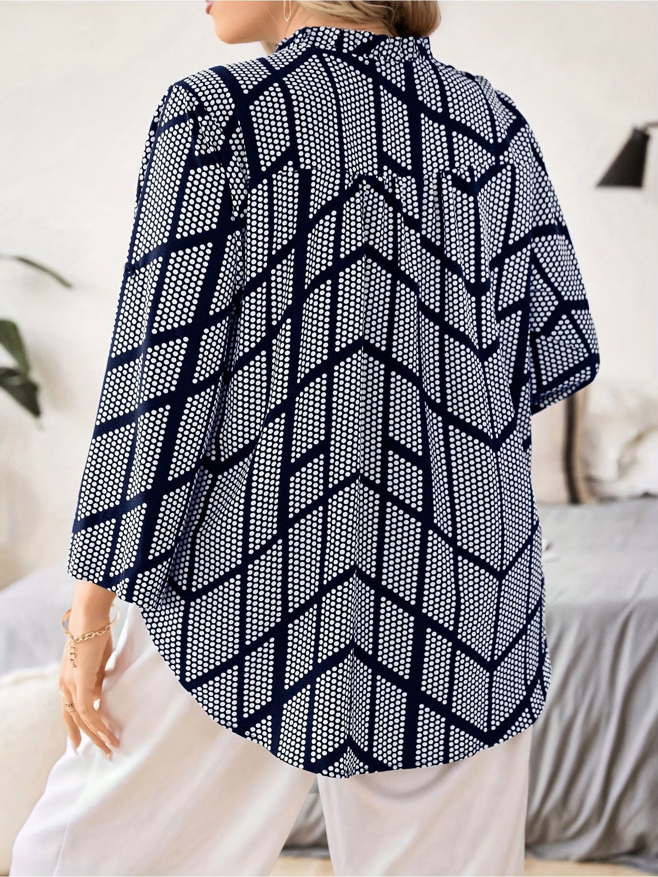 Dotella Breeze V-Neck Blouse