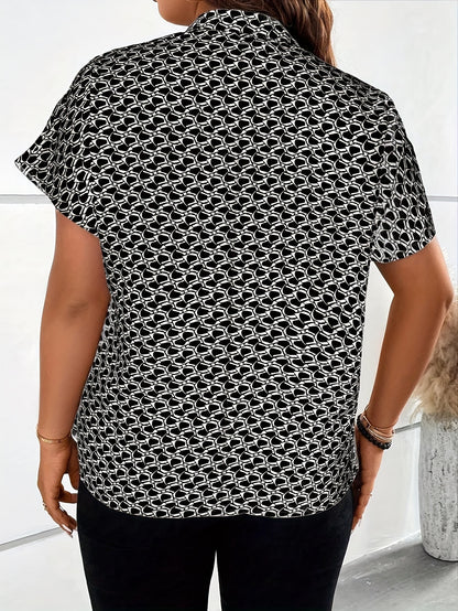 GeoFlair Plus Diamond Blouse