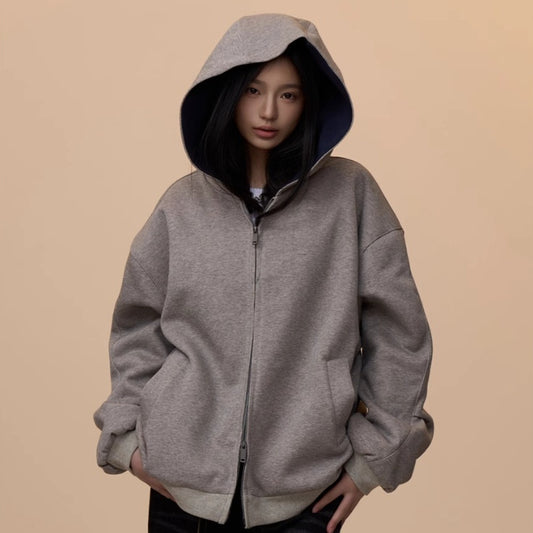 TwinZip Cozy Hooded Cardigan
