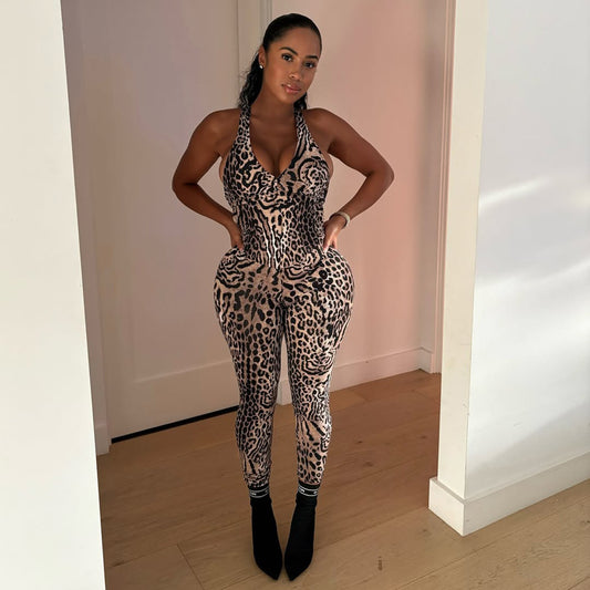 Nova Curve Printed Jumpsuit