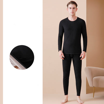 Wool Silk Velvet Thermal Underwear Set