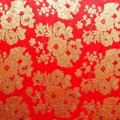 Colorful Gold And Silver Silk Handbag Jacquard Fabric