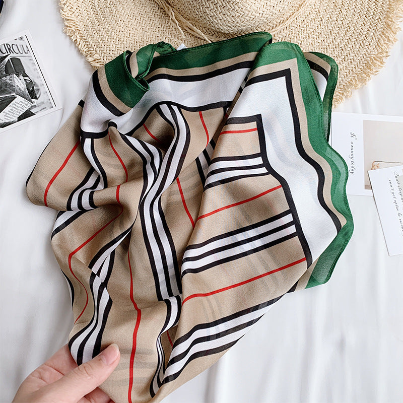 New 70x70cm Women Multifunction Polyester Silk Scarf