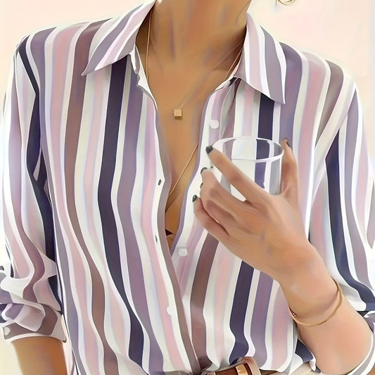 Elowyn StripeForm Shirt