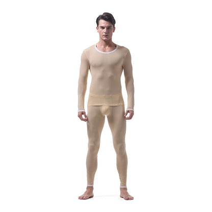 Men's Ice Silk Thermal Underwear Suit