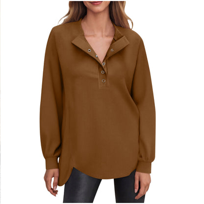 SeraLuxe Buttoned Charm Top