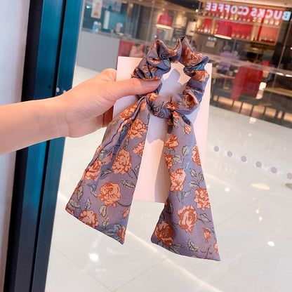 Silk Scarf Headband Women's Summer Turban Spring Tie Hair Accessories
